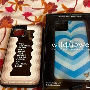 Wildflowers iPhone 11 Pro Max Case - Blue Heart